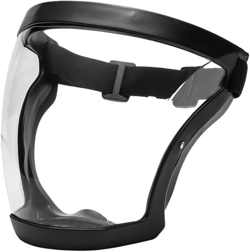 【楽天ランキング1位入賞】フェイスガード フェイスシールド フェイスカバー 保護 作業用 防災面 草刈り(クリア)