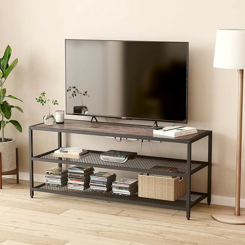 テレビ台 40インチ テレビボード幅120x奥行40x高さ50cm ローボード 収納つき 木目...