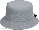バケットハット ポリエステル 最大64cm あご紐付き メンズ レディース(ライトグレー, S)