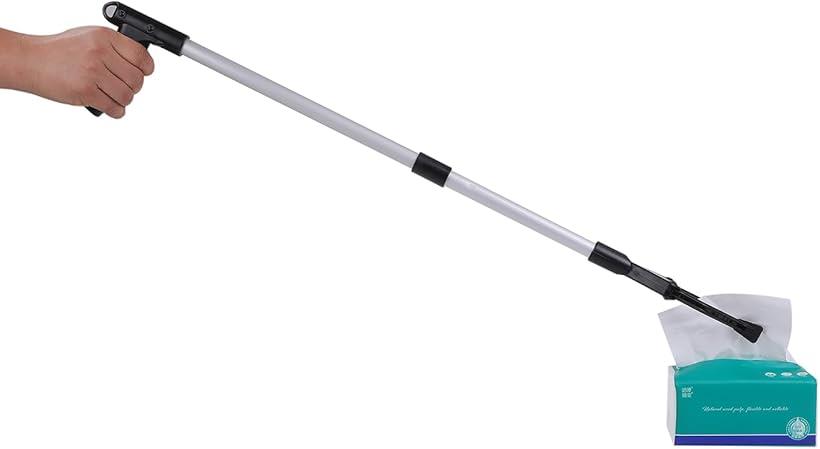 【楽天ランキング1位入賞】介護用品 つかみ棒 マジックハンド 折りたたみ式 長さ83cm 折りたたみ後42cm 入院グッズ 伸縮 ロング (ホワイト)