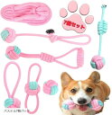 【楽天ランキング1位入賞】D.Stomo 犬用おもちゃセット ロープ結び スリッパ 縫い包み 噛む 安全 ストレス発散 歯磨き 犬用玩具 コットン 綿 丈夫 小...