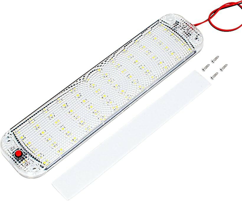 互換品 ルームランプ LED 12V 24V LEDライト 車 トラック 車内灯 車内ライト 作業灯 高輝度 ライトバー 白 ホワイト (ホワイト)