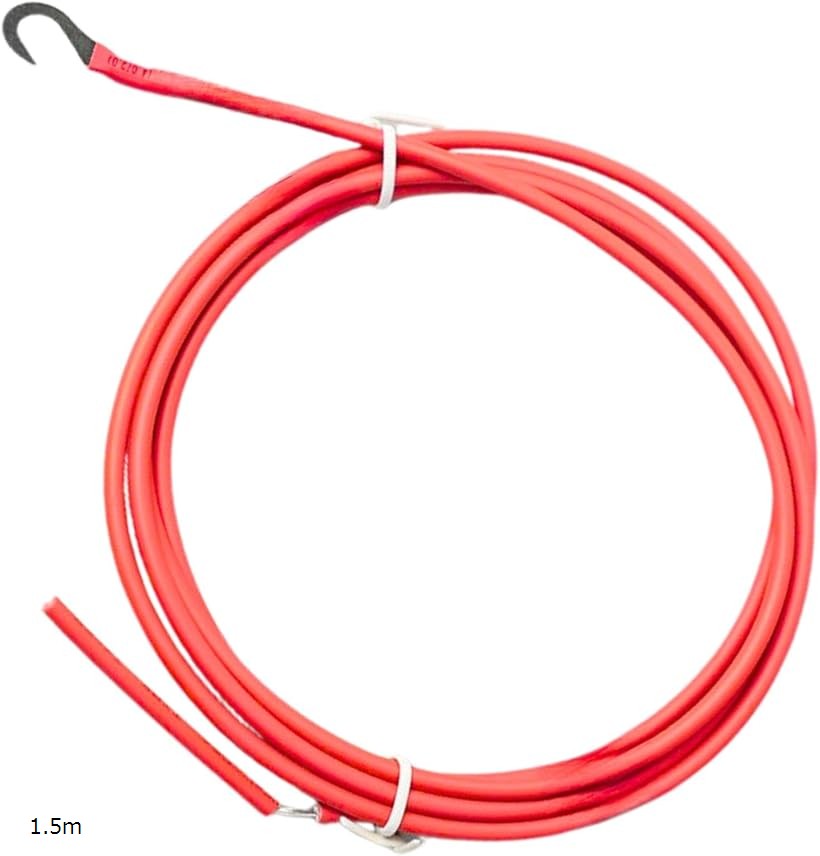 電気柵 高圧接続コード 1.5m 端子付き ケーブル 防獣 畜牧 猪 a119 (1.5m)