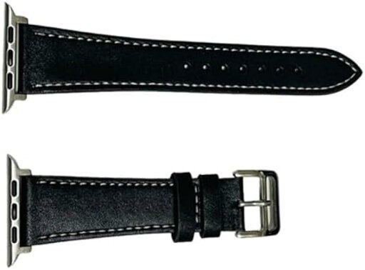 アップルウォッチ バンド レザー 革 交換ベルト 耐水 38/40/41mm ブラック(ブラック, M) アップルウォッチ バンド レザー 革 交換ベルト 耐水 38/40/41mm ブラック(ブラック, M)