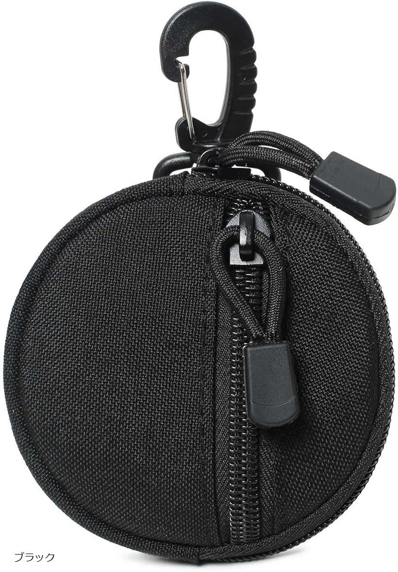 ミリタリー ポーチ カラビナ付 ミニポーチ 小銭入れ タクティカルポーチ アウトドア ランニングポーチ ..