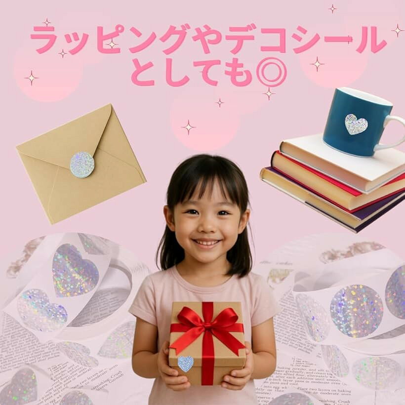 ホリックのホログラムシール キラキラ ロールシール ごほうびシール (シルバー)｜アングル3