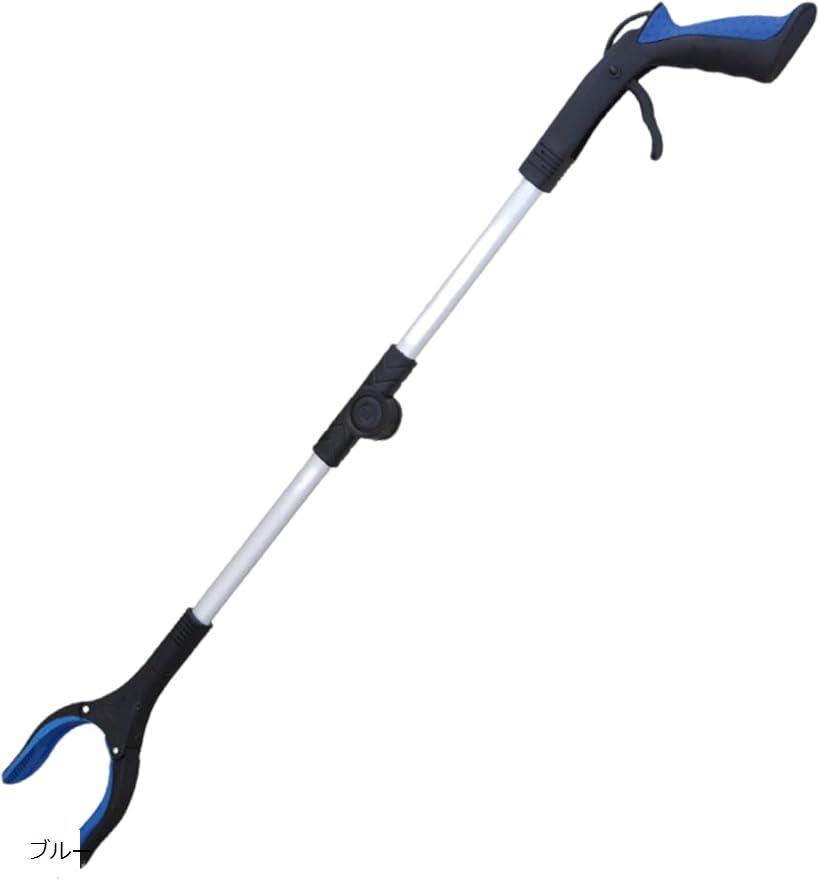 マジックハンド リーチャー 入院 便利グッズ 介護用 伸縮 つかみ棒 強力(ブルー)のサムネイル