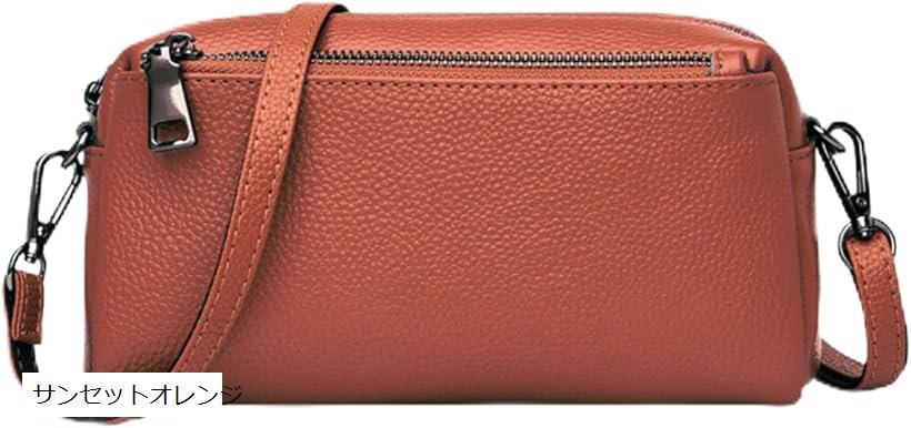 ミニショルダーバッグ ミニバッグ レディース ポーチ スマホポーチ 本革 軽量 肩掛け 2WAY 斜め掛け キャラメル (キャラメル)