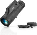 【楽天ランキング1位入賞】単眼鏡 望遠鏡 10x42単眼きょう 大型 10倍 42mm大口径 持ち運び便利 高倍率 スマホンホルダー モノキュラー 一眼鏡 メガネ対応 ケース ストラップ付属