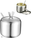 砂糖入れ 醤油差し 塩 容器 調味料ポット 片栗粉入れ容器 角砂糖 シュガーポット ステンレス 調味料タンクセット(シルバー, 1個)