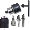 互換品 ドリルチャック アダプター 六角 四角 シャンク SDS 電動ドリル インパクトドライバー(ブラック)
