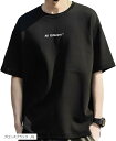 アスペルシオ ストリート系 半袖 Tシャツ クルーネック オシャレ 英字 プリント プルオーバー メンズ ショートスリーブ カットソー ラウンドネック アメカジ レゲエ サラサラ 涼しい 襟なし クラッシック(ブロンズブラック, XL)