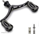 98mm リール ハンドル 22mm ノブ 搭載 シマノ ダイワ 通用 スピニングリール用 Aurora Series 857(オールブラック)
