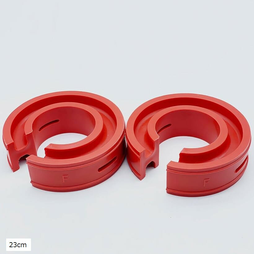 互換品 汎用 サス スプリング ラバー スペーサー ゴム サスペンション ショック アブソーバー 衝撃吸収 車高 調整 ハイトアップ ローダウン ダウンサス 23mm 2個セット (レッド, 23cm)
