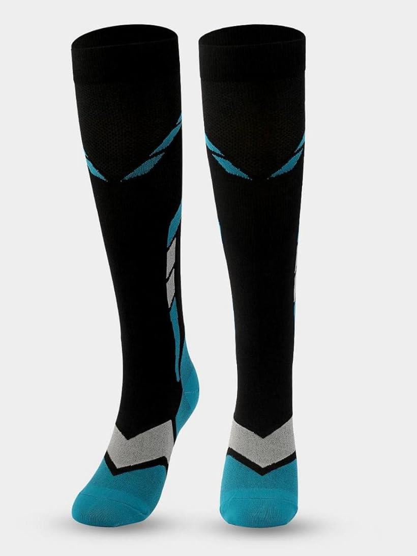 【楽天ランキング1位入賞】ハイソックス 2足 組み セット スポーツ 着圧 通気 吸汗 速乾 伸縮 (ホワイト/ブラック, 24.5-26.0 cm)