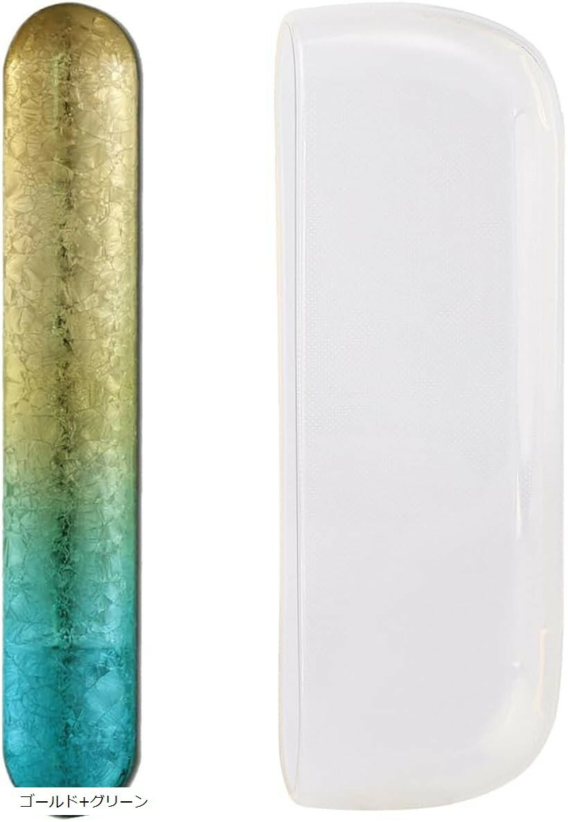 ケース コンパチブル アイコスイルマi用のケース 透明TPUソフトカバー+クリスタル・マルゲリータスタイ..