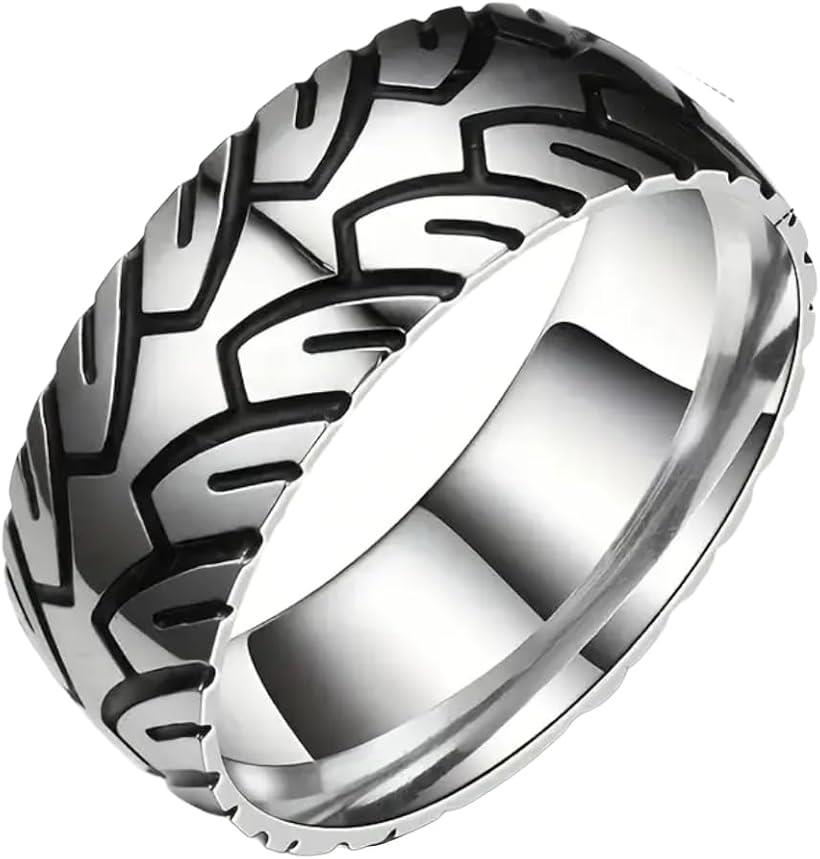 タイヤ 指輪 かっこいい ホイール メンズ 車好き ファッション