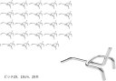 有孔ボードフック スチール製 見せる収納 商品陳列 業務用 家庭用(シルバー「25mmピッチ 15cm 25本セット」, 15cm)