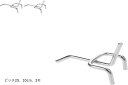 有孔ボードフック スチール製 見せる収納 商品陳列 業務用 家庭用(シルバー「25mmピッチ 10cm 3本セット」, 10cm)