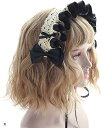 morytrade カチューシャ ヘッドドレス フリル メイド コスプレ(黒)