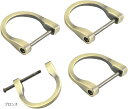 Dカン Dリング ネジ式 アクセサリ キーホルダー 金具 バックル 4個セット(ブロンズ)