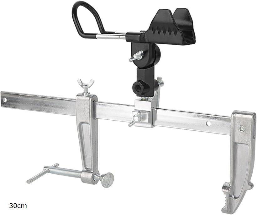 釣り 竿 ロッド スタンド 竿立て 竿置き 汎用 ステンレス アルミ シルバー 海釣り 船 ホルダー 堤防 調整 可能 (シルバー, 30cm)