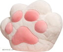 肉球 クッション ふわふわ 40cm x 35cm かわいい もこもこ 枕 お昼寝 ポケット付き 座椅子 座布団 チェア 抱き枕 背もたれ 腰 パット 軽量 オフィス リビング(ホワイトピンク, 40x35cm)|詳細画像