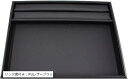【楽天ランキング1位入賞】ジュエリートレイ リング溝付 トレー 宝石 接客トレイ 業務用 ベロア アクセサリートレイ プロ PUレザー:ブラック(PUレザー:ブラック)