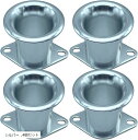社外 エアファンネル キャブレター フィルター アルミ 直径 44 高さ 72 mm トヨタ AE111 AE86 等(シルバー, 4個セット)