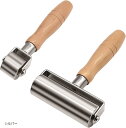 皮工具 革ローラー 圧着ローラー 接着 DIY 壁紙 レザークラフト(シルバー)