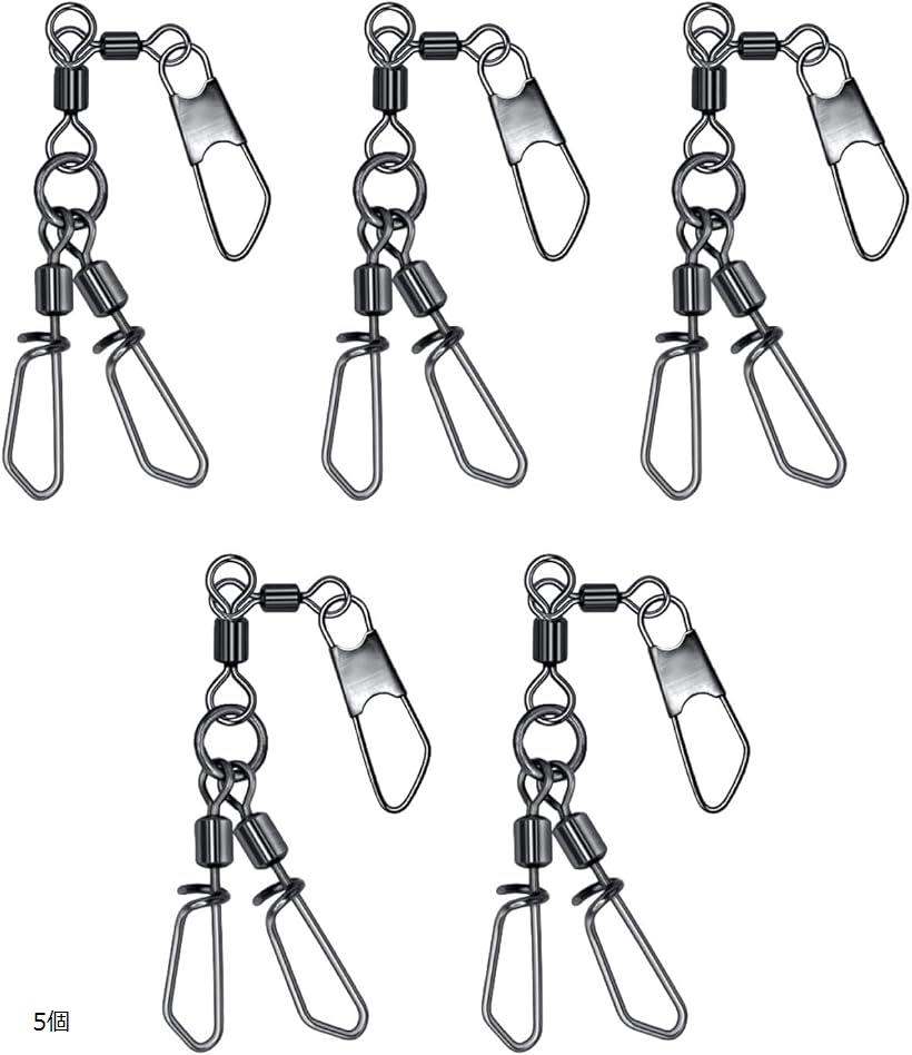 釣具 エギ スイベル サルカン 釣り道具 タコ タコエギ スナップ スナップサルカン スプリットリングプライヤー 蛸 海 蛸スナップ タコスイベル 5個セット