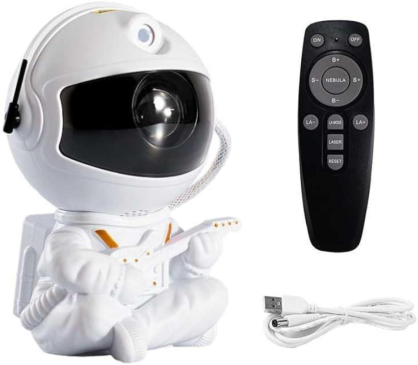 Other - 宇宙飛行士 プロジェクター プラネタリウム リモコン付 オーロラ パイロット 銀河 星空 ナイトライト (ホワイト)