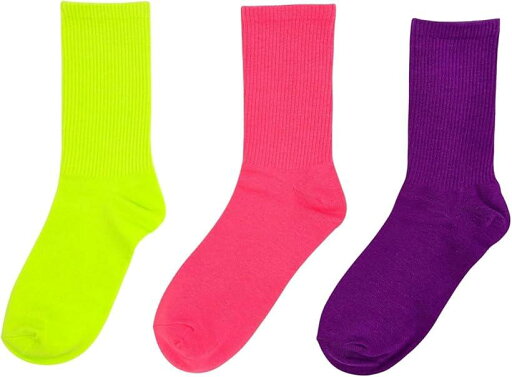 ソックス レディース ネオンカラー 蛍光 ビビットカラー 靴下 派手 カラフル 無地 (マルチカラー, Free Size) ソックス レディース ネオンカラー 蛍光 ビビットカラー 靴下 派手 カラフル 無地 (マルチカラー, Free Size)