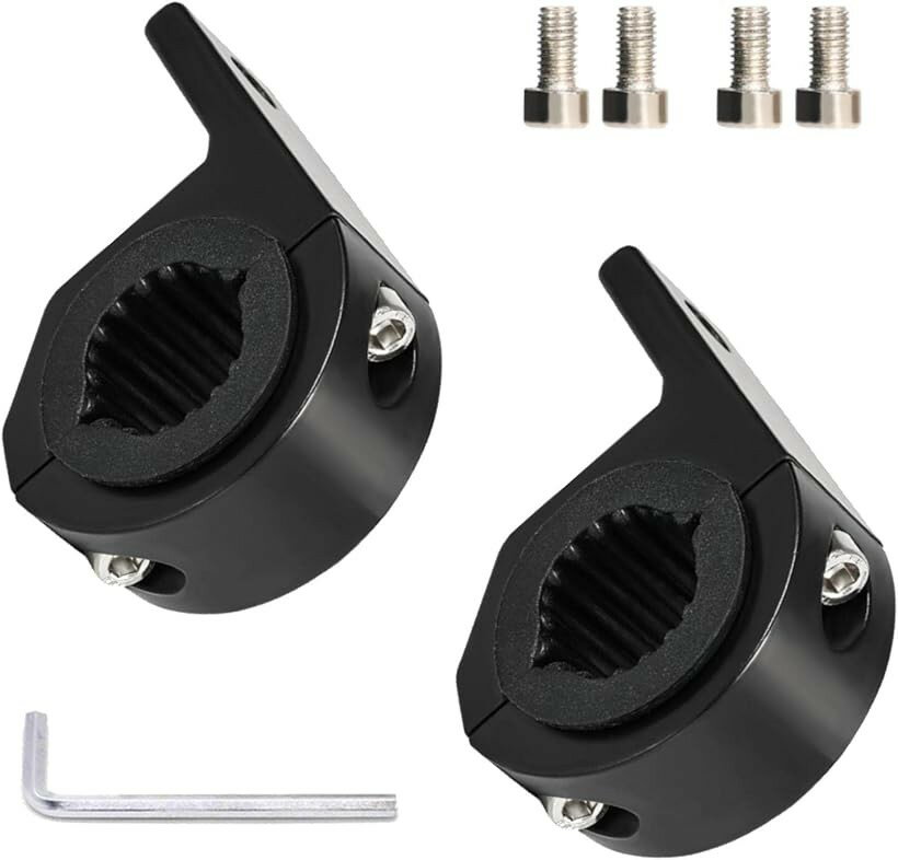 【楽天ランキング1位入賞】フォグランプ 取り付け ステー パイプ ブラケット クランプ ライトバー 2個セット