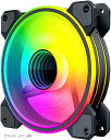 PCケースファン1枚 120mm 4pin PWM LED ARGB ...(2)