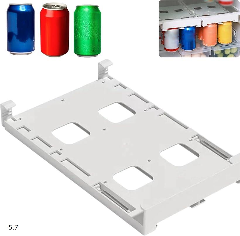 缶ストッカー 冷蔵庫収納 缶収納ラック 冷蔵庫ドリンクホルダー 缶ビール 炭酸飲料 ソーダ スライド式 ..