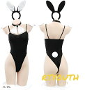バニーガール 大きいサイズ コスプレ セクシー ランジェリー ハイレグ バニースーツ 仮装 ハロウィン コスチューム(XL-3XL)