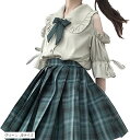 学生服 JK 制服 コスプレ 肩出し スクール制服 上下セット セーラー服 セクシー 正統派 フル セットアップ スカート 大きいサイズ 可愛い コスチューム 衣装 女性用 レディース かわいい 仮装 ハロウィン(グリーン, Sサイズ)