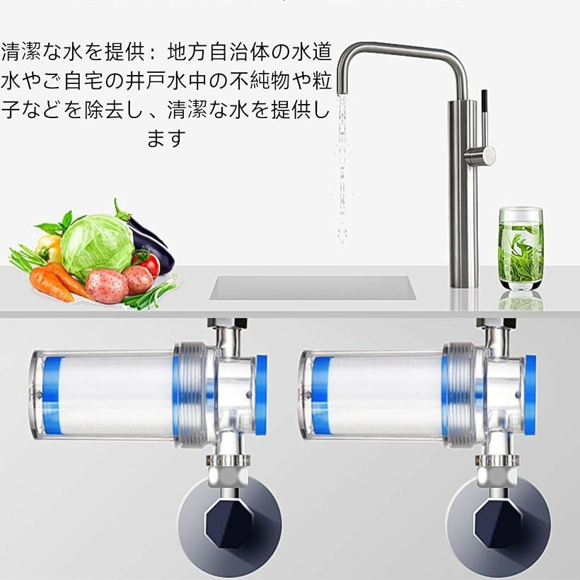 【楽天ランキング1位入賞】HOTQ フィルター お風呂 水道 洗面所 浄水器 給湯器、シャワー、水フィルター、水道の水の蛇口の浄水器