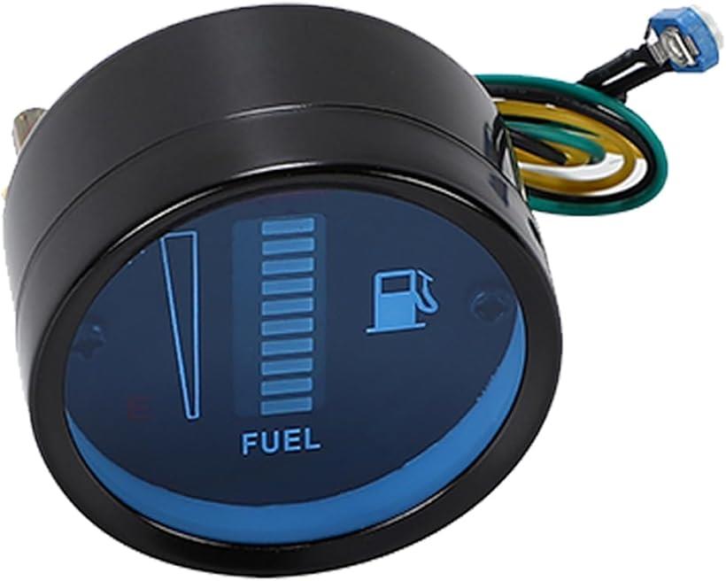 互換品バイク オートバイ 燃料 メーター レベル ゲージ フューエル 燃料計 LED デジタル表示 汎用