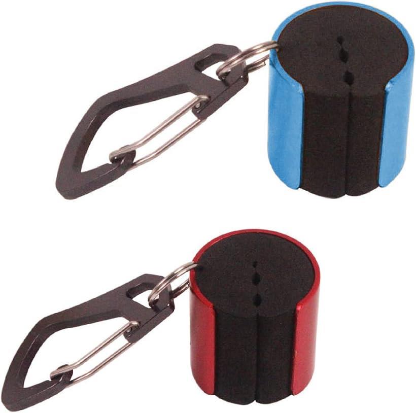 Saki＆Masa ロッドホルダー ロッドクリップ ロッドキーパー ハンズフリー 落下防止 2色セット カラビナ付