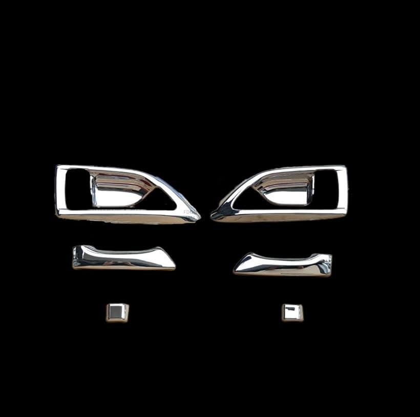 互換品 いすゞ 07 エルフ クローム インナーハンドル 左右セット トラック用品 メッキパーツ (メッキパーツ)