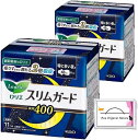 まとめ買い スリムガード 特に多い夜用 400 羽つき 40cm 無香料 11個入 x 2個セット 合計22個 特製ティッシュ付 生理用品 お試し 常備用