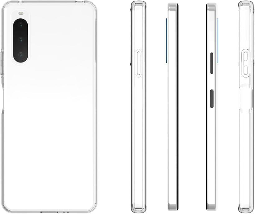 Xperia 10 IVケース クリア SO-52C | SOG07 対応 クリアシリコンケース 薄型 柔軟 透明 TPU保護カバー 衝撃吸収 黄変しにくい ストラップホール付き (OIV-2HD-AD719)