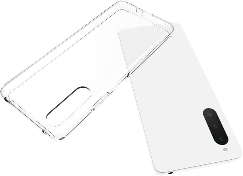 Xperia 10 IVケース クリア SO-52C | SOG07 対応 クリアシリコンケース 薄型 柔軟 透明 TPU保護カバー 衝撃吸収 黄変しにくい ストラップホール付き (OIV-2HD-AD719)