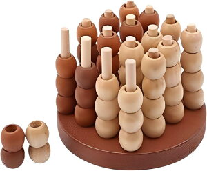 立体四目 脳トレ 木製 対戦 子供 大人 知能 ゲーム 四並べ 4目並べ 五目並べ