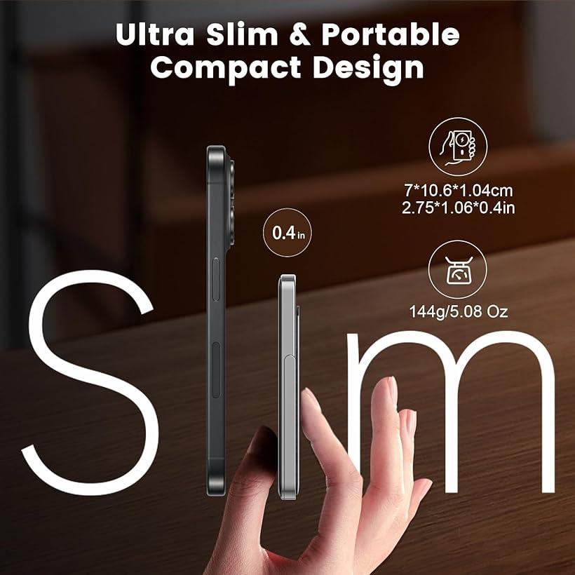 スマホスタンド&カードカース付き モバイル バ...の紹介画像3