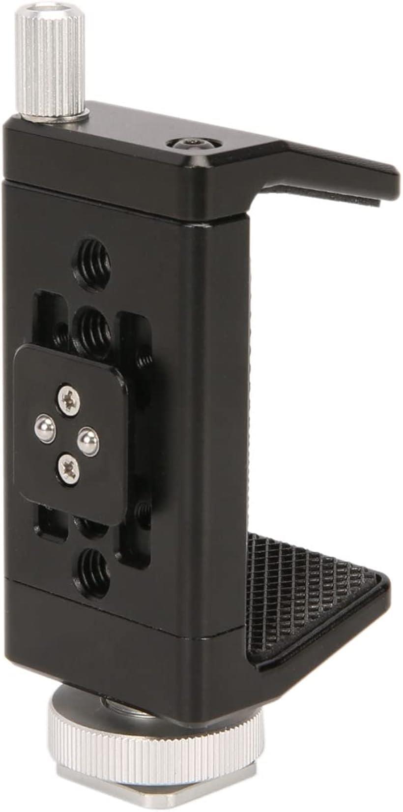 【楽天ランキング1位入賞】アルミニウム合金クランプ DJIRS2 RS3 RS3Pro 50mm～88mm 広範囲ユニバーサルポータブル充電器ホルダー DSLR カメラ ジンバルシステム用の取り外し可能なコールドシューマウント付き 540