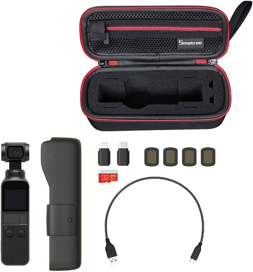 DJI Osmo Pocket 2/1 ケース 小型収納バッグ 全面保護 防衝撃 防塵 携帯便利D60