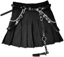 レッグハーネス ハーネスベルト ガーターベルト ゴシックベルト レッグベルト(ブラック, Free Size)